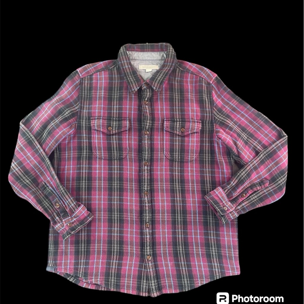 Outerknown Blanket Shirt Flannel Mens XL Long Sleeve Button Down